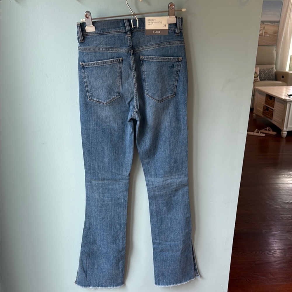 DL1961 Blue Flare Wide Leg Jeans Classic Style